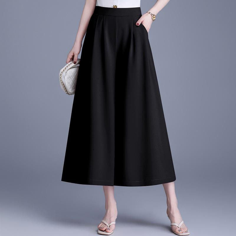 

2026 Spring New Arrival: Breathable Thin Wide-Leg Pants for Middle-Aged and Elderly Women 3XL (120-140 Jin)