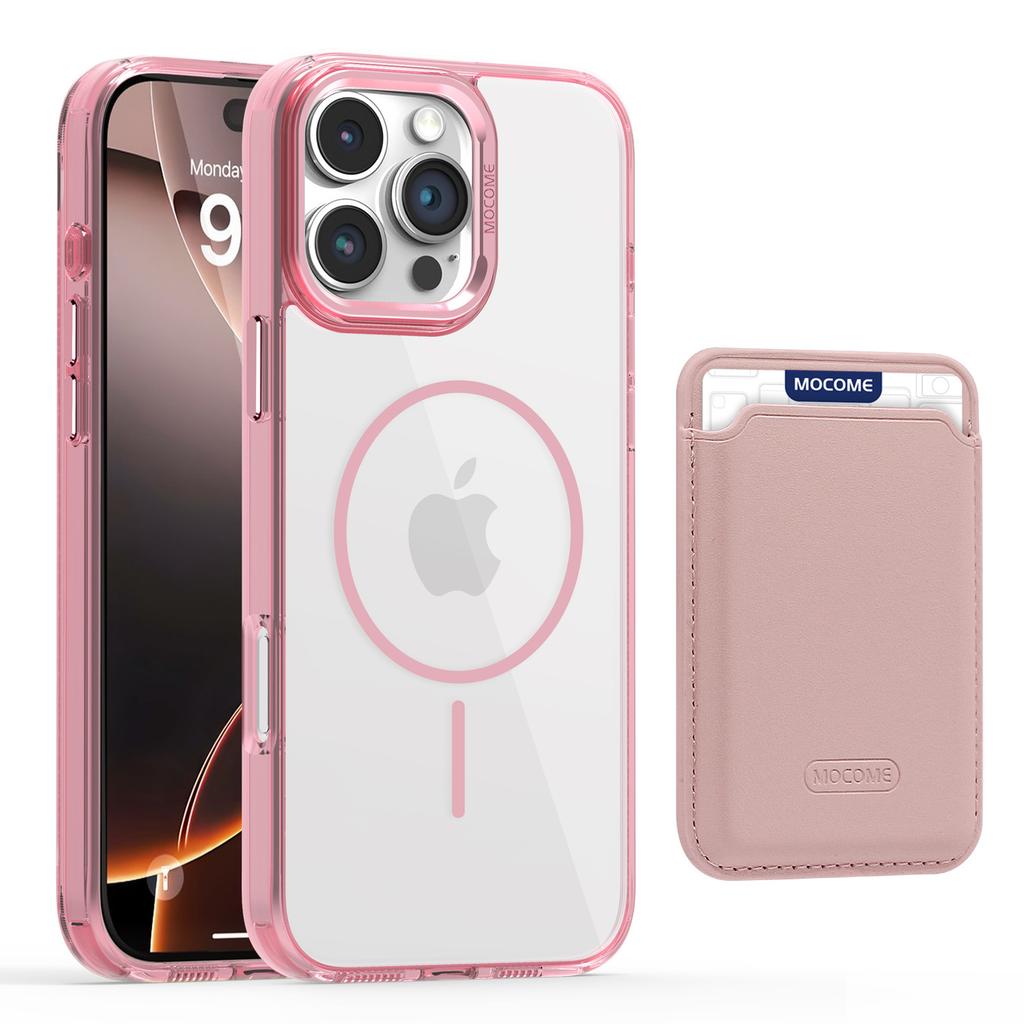 Suitable for IPhone16PROMAX, Thin-ring Magnetic Card Case, Phone Case, Apple 15 Star Shield Transparent Anti-drop Protective Case