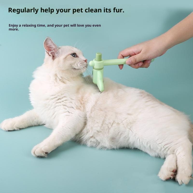 Cat Dog Hair Grooming Rotating Pet Comb Pet Removes Matted Hairs Comb Pet Cleaning Bath Brush Pet Care And Deshedding Supplies
