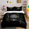 3D Black Spider On a Web Pattern Duvet Cover Set Digital Print Colorful Polyester Bedding with Zipper Closur for Kids Gifts