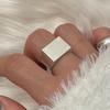 BF CLUB 925 Sterling Silver String Ring For Women Heart Jewelry Finger Open Handmade Shinning Rings Allergy For Birthday Gift