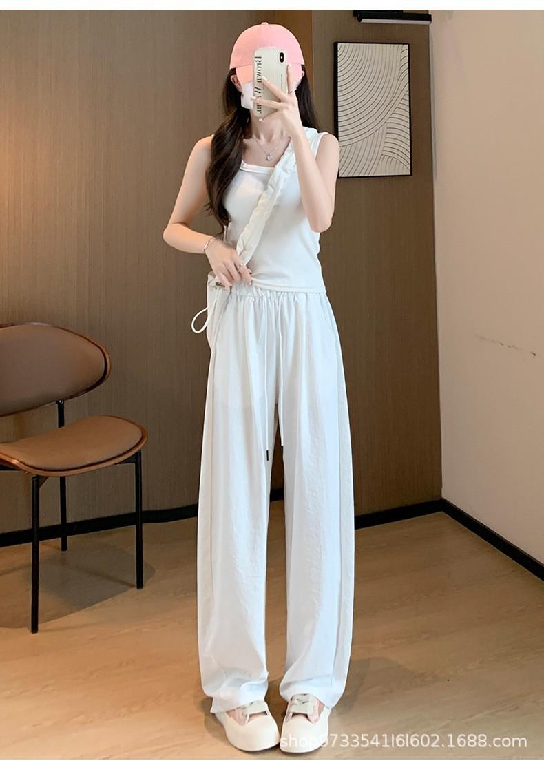 Customized wholesale scimitar pants, summer shopping artifact, icy temperament commuting special 2026 explosive women s pants S