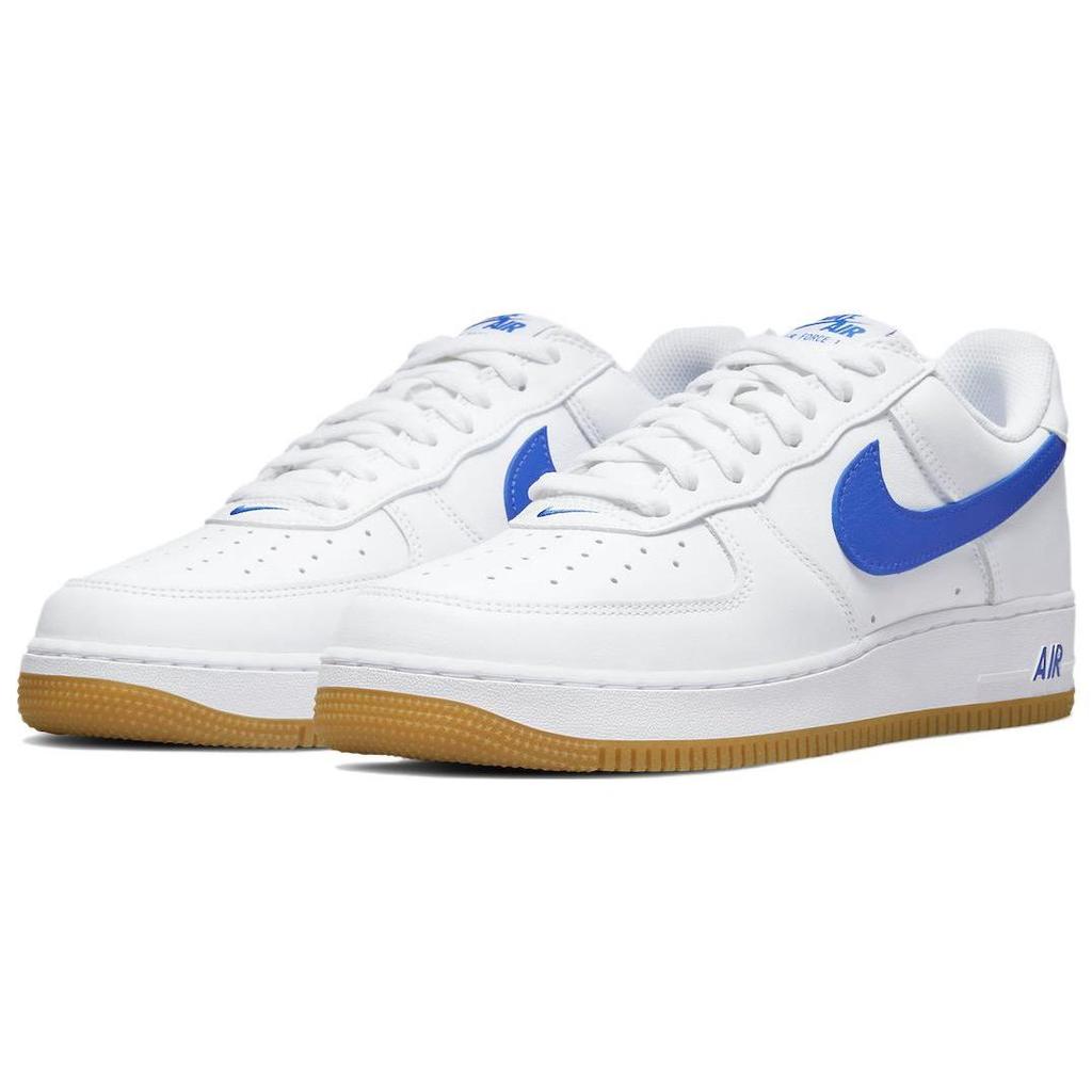 Nike Air Force 1 Low Color of the Month - Weiß Königsblau Unisex Sneaker Varsity-Royal Gummi-Gelb DJ3911-101