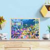 Tenyo in Stained Art Gyutto Series Jigsaw Puzzle Orchid x with Service Card (Tenyo) [Made Japan] 1000-Piece House-Hawaii (38.2 53.2 cm) TPG-1000-619
