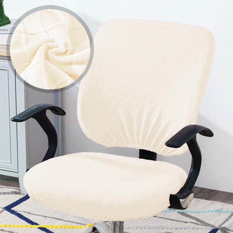 

Чехол на стул, утолщенный, сплошной, офисный, компьютерный, спандекс, чехол для сиденья, универсальный, офисный, антипылевой, чехол для кресла whole set (backrest cover + seat cushion cover)