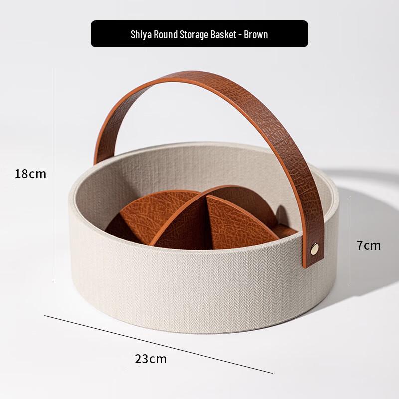 miflame Elegant Round Luxury Storage Basket