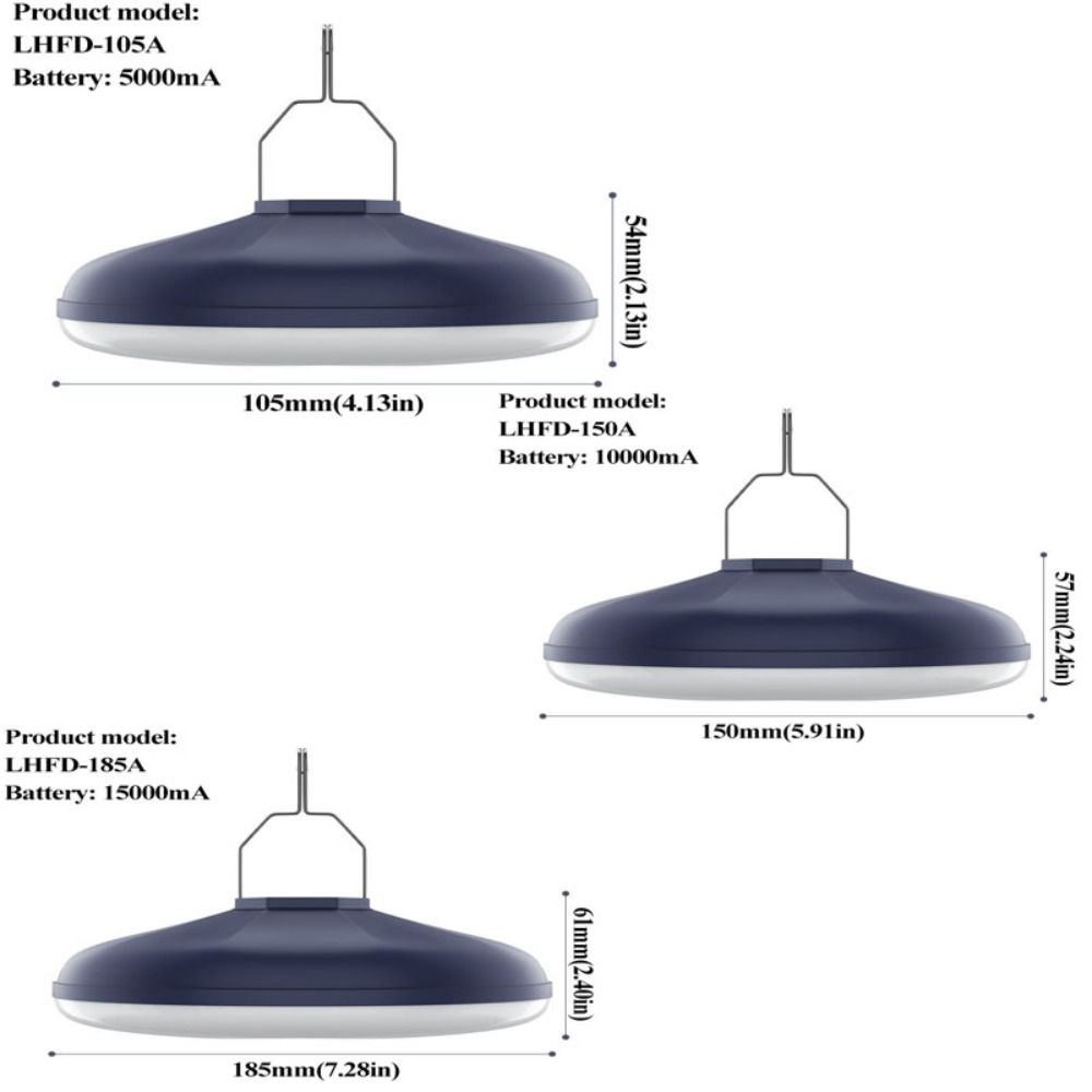 Built-in Rechargeable Battery Portable LED Camping Lantern Warm Radiant LED Tent Light  Camping