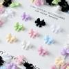 20/50Pcs Mixed Resin Double Layer Bowknot Nail Art Charms 3D Colorful Bow Nail Art Decorations Diy Manicure Parts Salon Supply