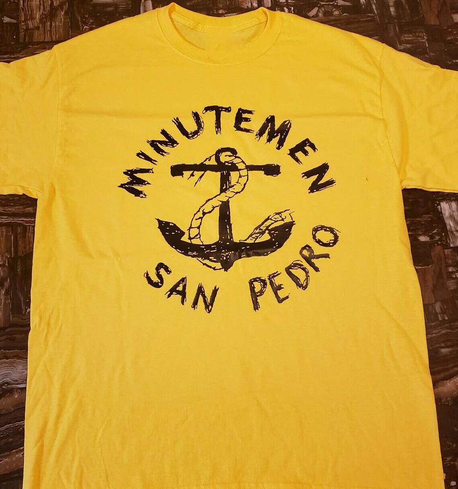 SALE Vtg Minutemen San Pedro Punk Rock Cotton Yellow All Size Unisex Shirt Unisex T-Shirt XXXL