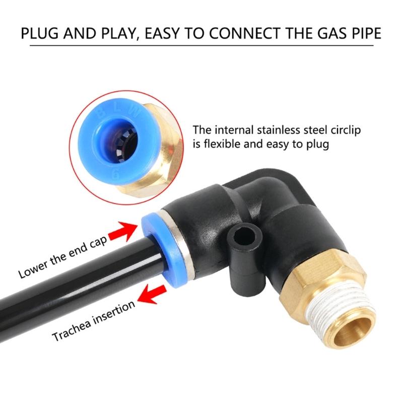 Automotive Push Lock Vacuum Connector Fitting Kit For Turbos Wastegate, Solenoid