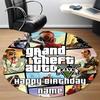 GTA Office Round Area Rug, Indoor Mat Suitable For Office,Bedroom Living Room Home Decor, Room Deco A0908165