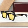 Big Square Handmade Acetate Sunglasses Classical Men Uv400 High Street Style Vintage Prescription Eyeglasses with Case