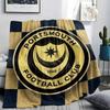 1PC Portsmouth Football Club Patterned Flannel Blanket Suitable For All Seasons for Home Decor Warmth and Comfort Gifts Holiday Present