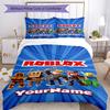 Roblox 464 Customize your name Bedding Set Breathable Duvet Cover with Pillowcases Home Decoration Birthday Gift