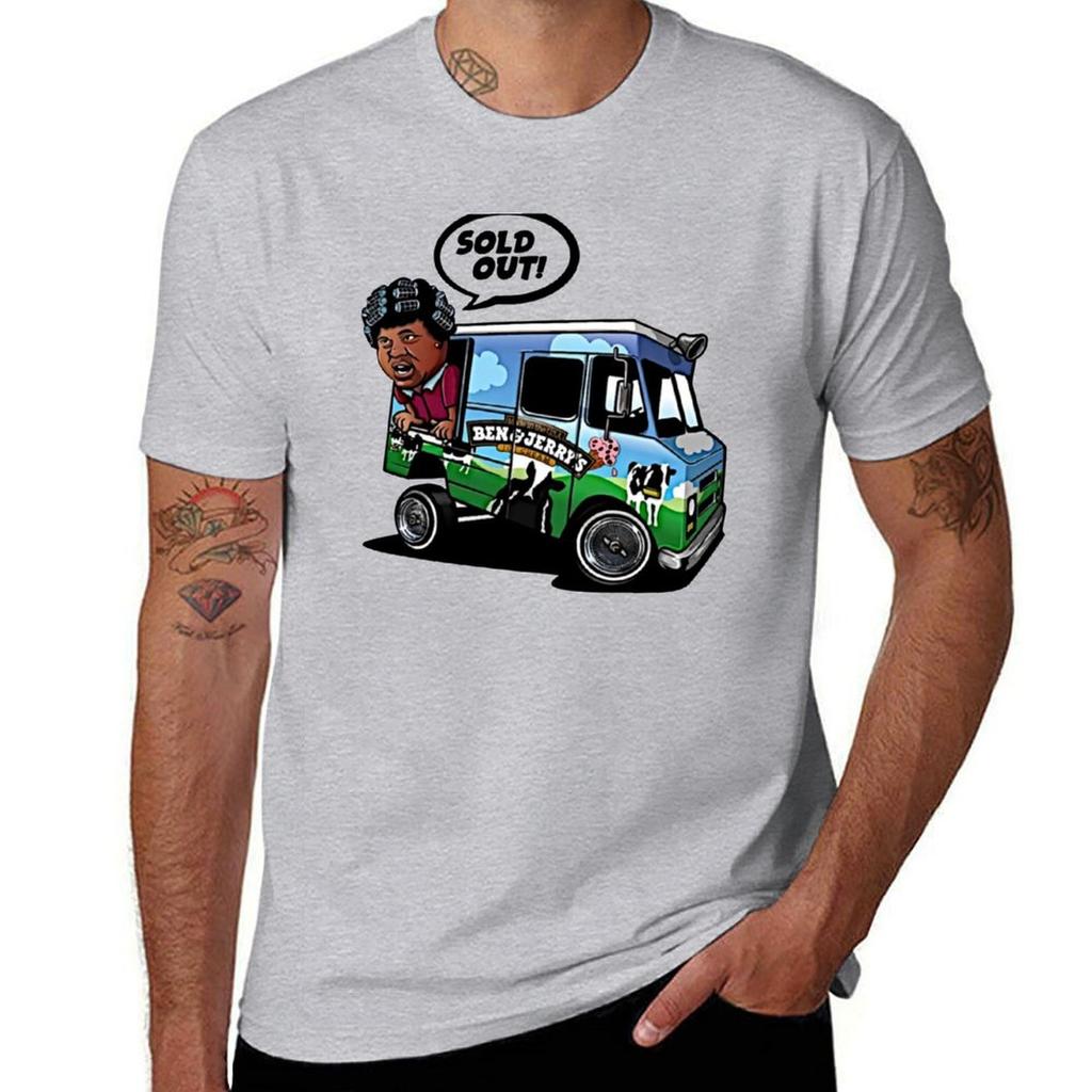 Ben and Jerry Ice Cream Sneaker Matching T-Shirt Tees Hippie Clothes Korean Fashion Vintage Clothes Men's T-shirts
