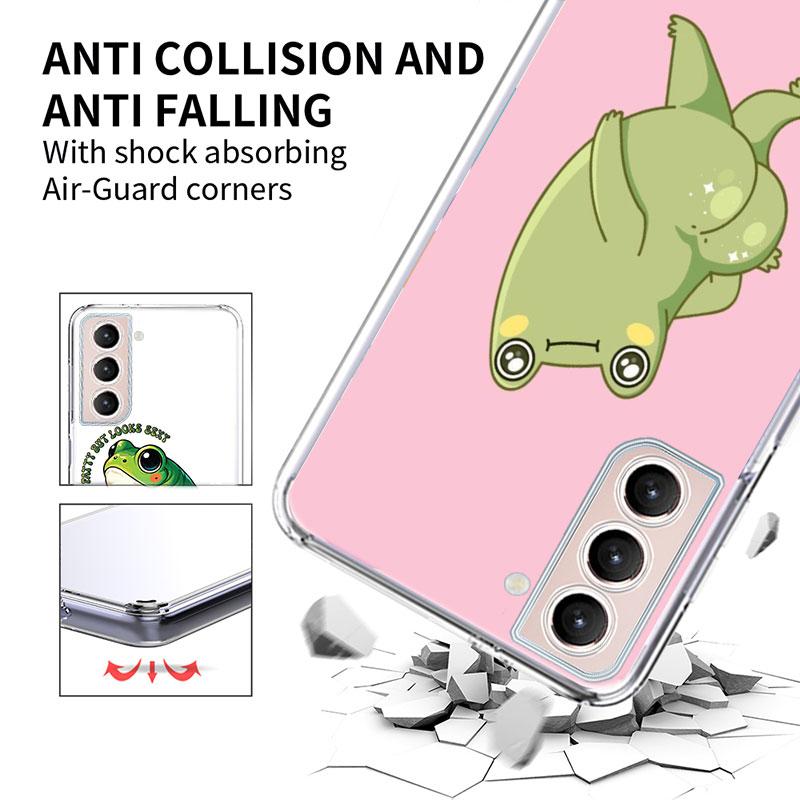 Frog Butt Phone Case For Samsung A16 A26 A36 A56 A17 A15 A25 A35 A55 A14 A24 A34 A54 A04S A05S Galaxy Note 20 10 9 8 A9 A8 A7 A6