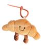 New Cute French Baguette Stuffed Bun Doll Squeaks Croissant Doll Key Chain Pendant Bag Pendant.