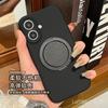 [True Liquid Silicone] Suitable for Apple 11promax Mobile Phone Case New 111 Degree Rotating Magnetic Suction Bracket Iphon