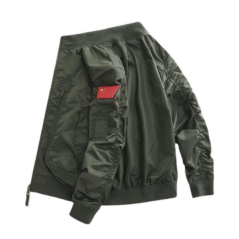 Baseballkragen Fliegerjacke Herbst und Winter Luftwaffe Kurze Taktische Stehkragenjacke für Herren
