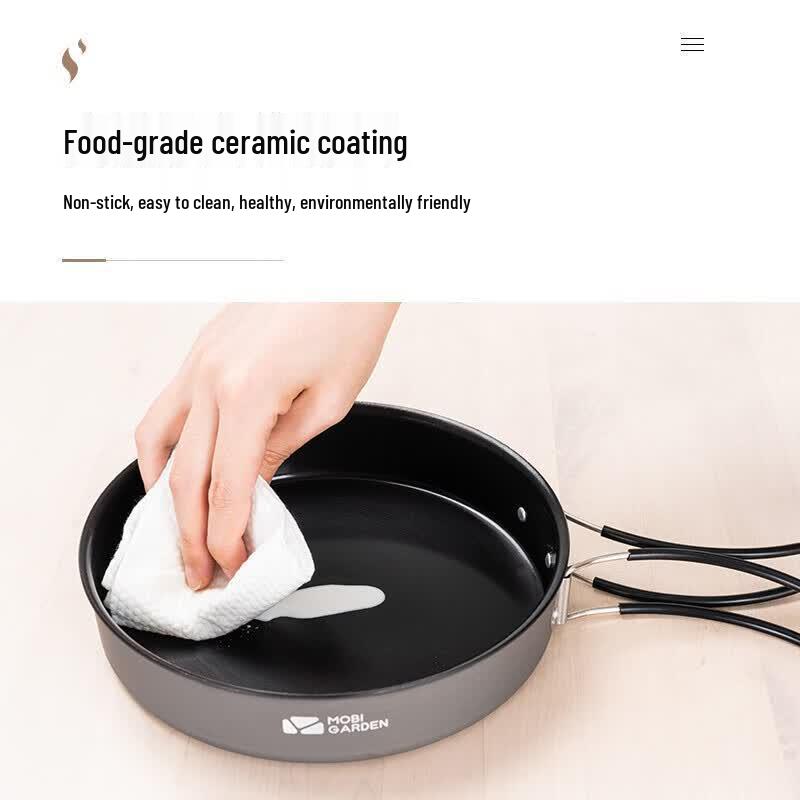 MOBIGARDEN Jiyan 8-inch Portable Camping Frying Pan