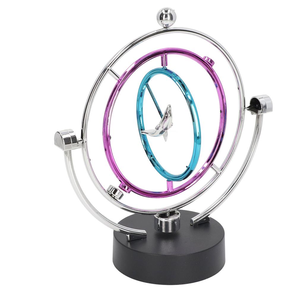 Perpetual Motion Toy Innovative Large Circle Dolphin Perpetual Swing Toy for Home Office
