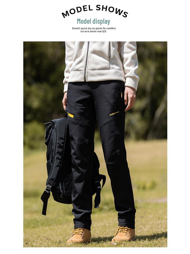 Damskie spodnie polarowe, wiatroodporne i wodoodporne na jesień/zimę do wędrówek i alpinizmu