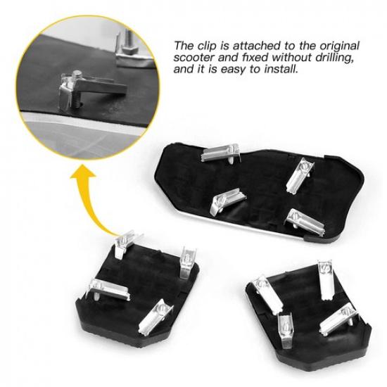 3x Silver Car Universal Non-Slip Manual Transmission Brake Foot Pedal Pad Cover