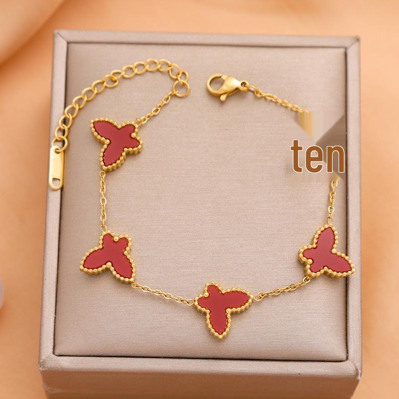 Elegantes Damenarmband aus Titanstahl - Stilvolles High-End-Design, Leichter Luxus, Vielseitiges Modeaccessoire