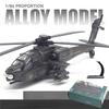 Apache Armed Helicopter Model Acoustooptic Military Aircraft Model Toy Ornament Gift FJ16