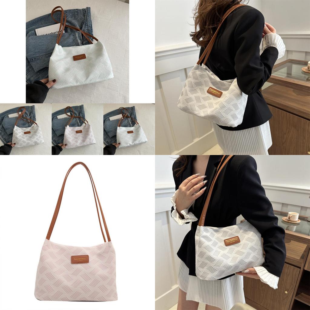 Stylish Gray Pink Blue Green 2024 Summer New Tote Bag Casual Commuter Handbag For Women
