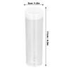 10pcs Round Coin Storage Tubes Plastic Screw On Lid Plastic Coin Tubes Clear Reusable Coin Collection Tubes Commemorative Coins