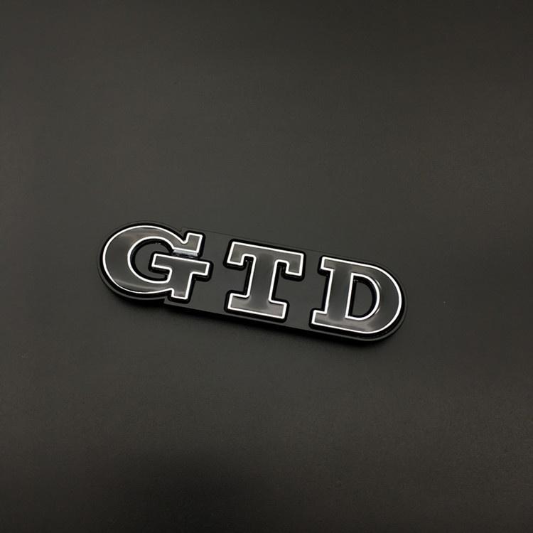 3D Metal GTD Logo Car Stickers Decals Front Hood Grill Emblem Badge for GTD Go-lf 2 4 5 6 7 8 R MK4 MK5 MK6 MK7 MK3 MK2