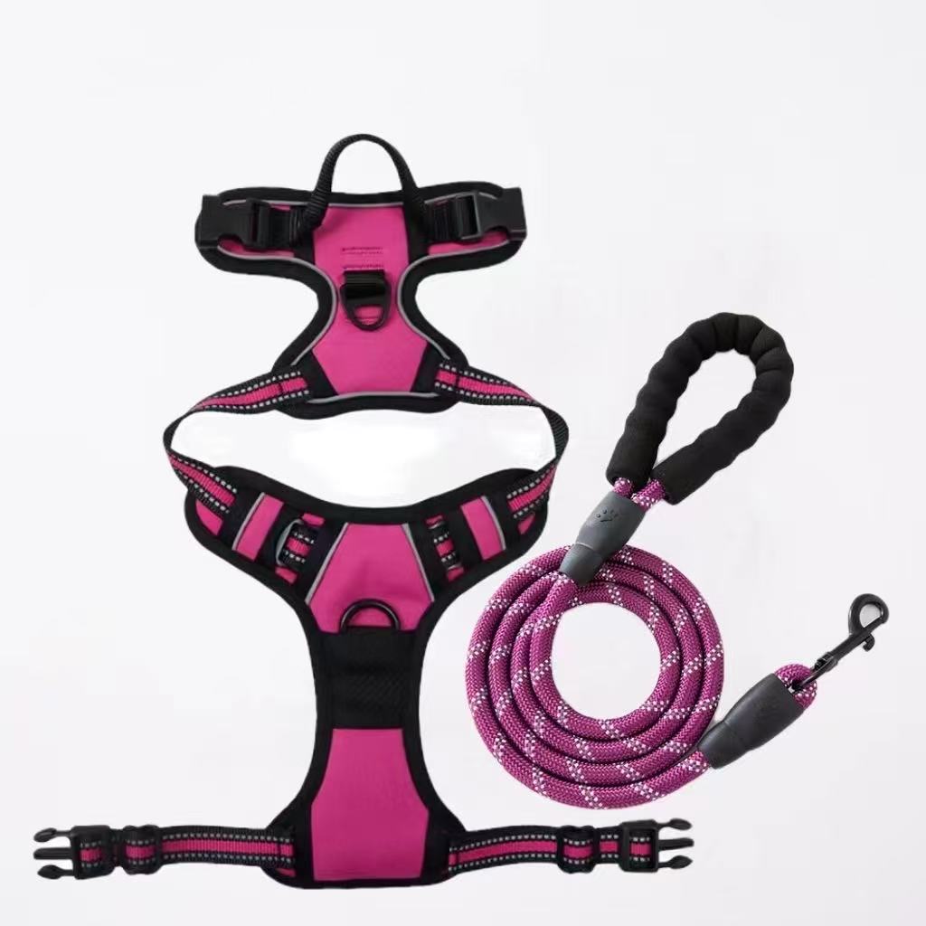 No Pull Dog Harness Large Dog Harnesses Heavy Duty Reflective Easy Control Handle for Large Dog Walking Medium Dogs Pet Supplies