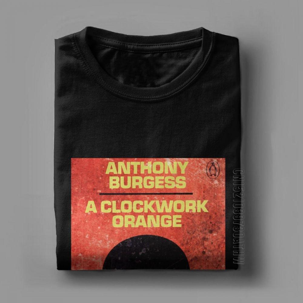 Modne Koszulki A Clockwork Orange Męskie Bawełniane Koszulki Kubrick Alex Burgess Droogs Anthony Mleko Filmowe Koszulki z Krótkim Rękawem dla Dorosłych