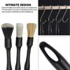 3Pcs Car Cleaning Brush Kit, Soft Auto Detailing Brushes for Interior Exterior Air Vents Dashboard Cleaning Tools