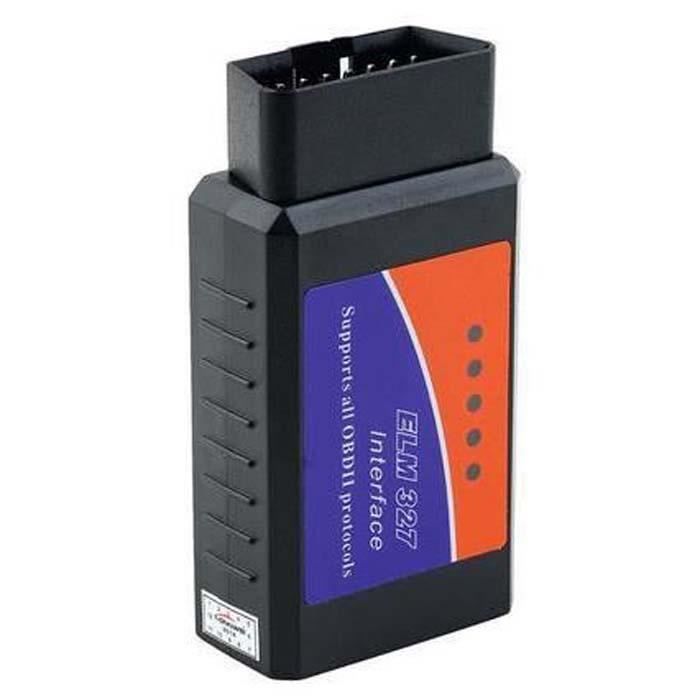 Outil de diagnostic - ELM327 - OBD2 - Bluetooth - Universel - Noir