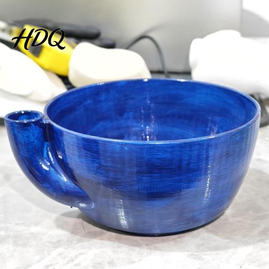 Produce Washing Basin Berry Swirl Bowl with Drain Holes 3D Printed Vortex Fruit Cleaning Spinner Rinse Bowl Self Rinsing for Kitchen Countertop