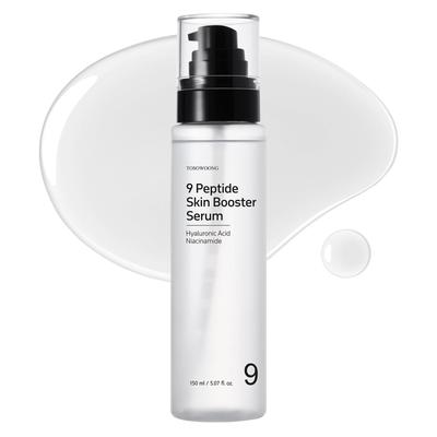 TOSOWOONG 9 Peptídeos Skin Booster Sérum de Peptídeos com Niacinamida e Hialurónico Hidratante e Suavizante para Pele Sensível e Seca Cuidados Coreanos