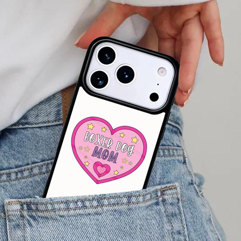 Boxer Dog Phone Case for iPhone 16e 15 14 13 12 17 Pro Max Plus Air 17pro Cover Coque