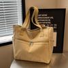2025 Canvas Bag Large-capacity New Student Class Leisure Commuting Tote Bag Korean Version Simple Shoulder Handbag