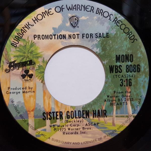 

7inch Record AMERICA Sister Golden Hair WBS8086PROMO Warner Bros. Re 1975 US Rock Used
