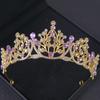 Baroque Vintage Princess Queen Bridal Crown Headwear Crystal Tiara for Women Wedding Crown Hair Dress Accessories Jewelry Crown