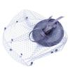 European Handmade Linen Mesh Gauze Hat Mysterious Veil Headdress Western Banquet Ladies Hat
