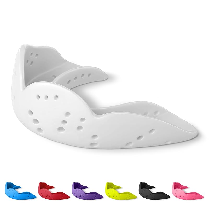 SISU Aero 1.6mm Sports Mouthguard for Basketball, Soccer, Hockey, and Lacrosse - Youth and Adult Sizes - Customizable
