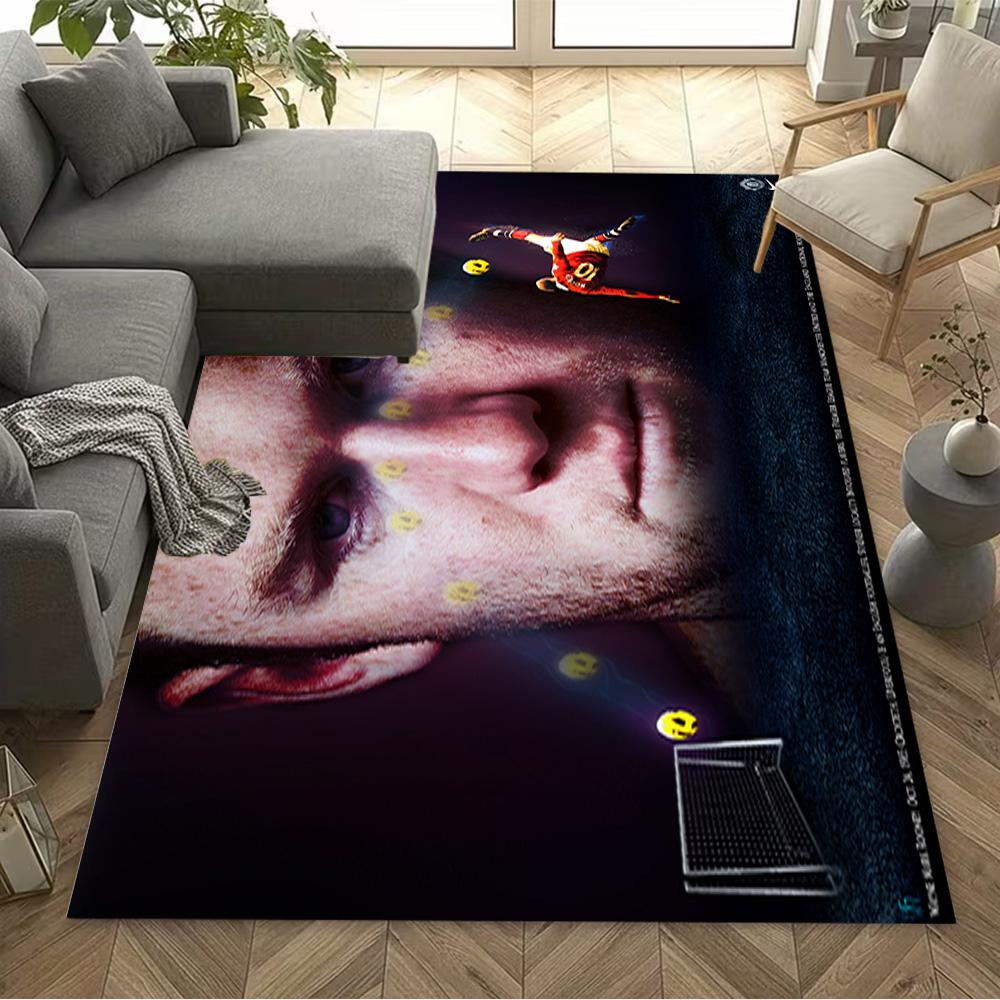 Football Player Action Floor Mat Design for Decorate room Foyer Balcony Bedrooms Anti-slip Rug Decorate Offices