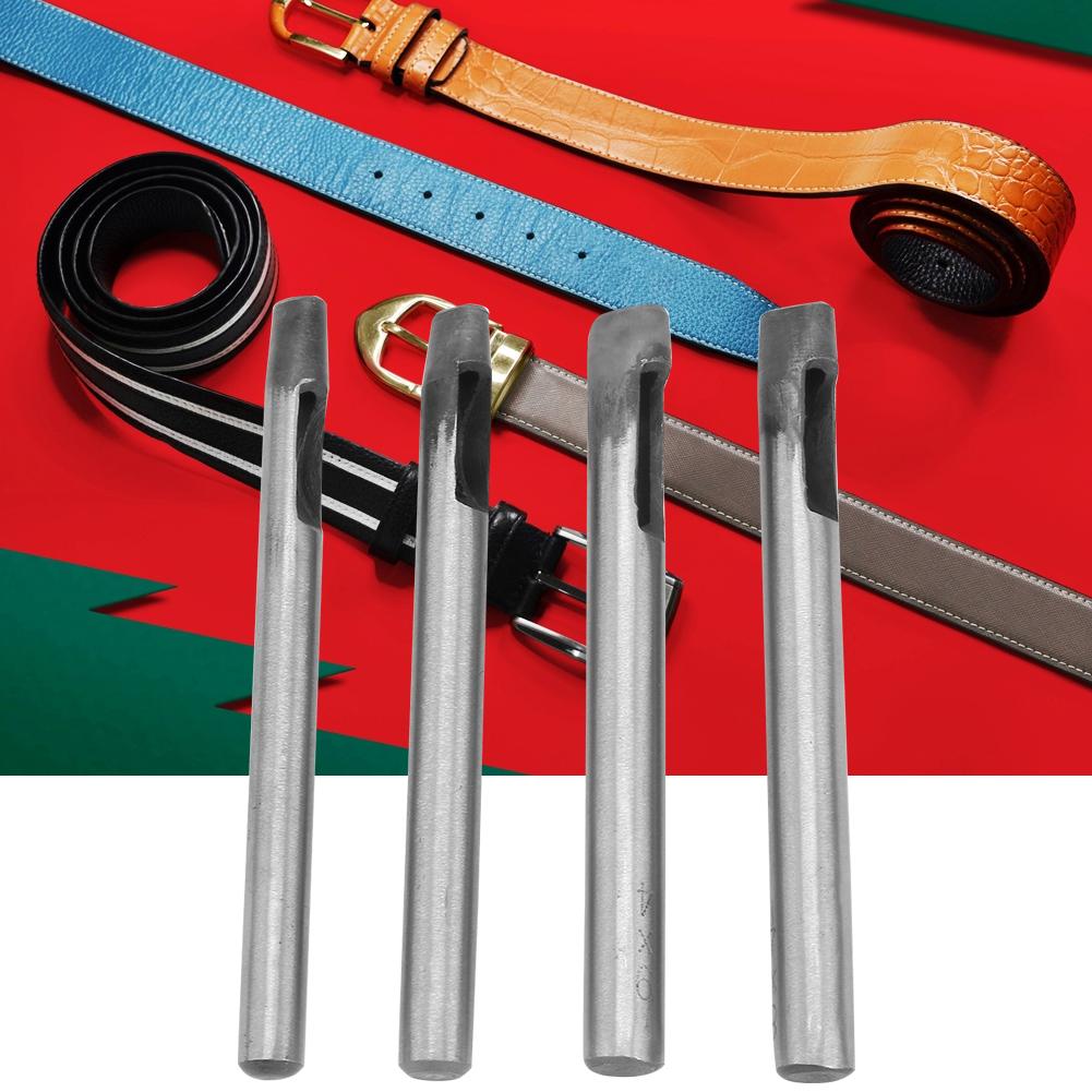 4mm Lederhandwerk Lochzange Set Ovales Loch Ösen Stanzwerkzeug Handstanze