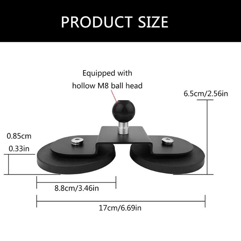 Universal Magnetic Sucker Expansion Base Magnetic Suction Base for Vehicle Rooftop Equipment Fixation Metal Material