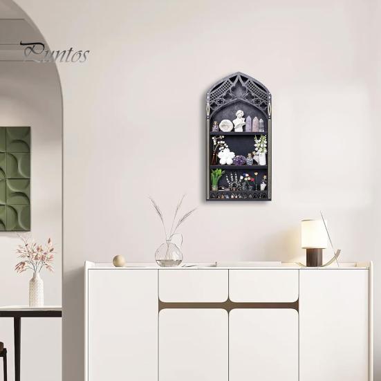 

Настенная деревянная полка для хранения вещей, многослойная, с гладкими краями, без заусенцев, держатель для хранения, органайзер для хранения вещей