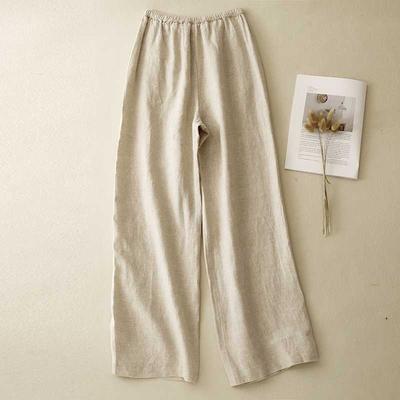 Cool Straight Leg Wide Leg Pants Women's Summer Thin High Waist Loose Casual Pants