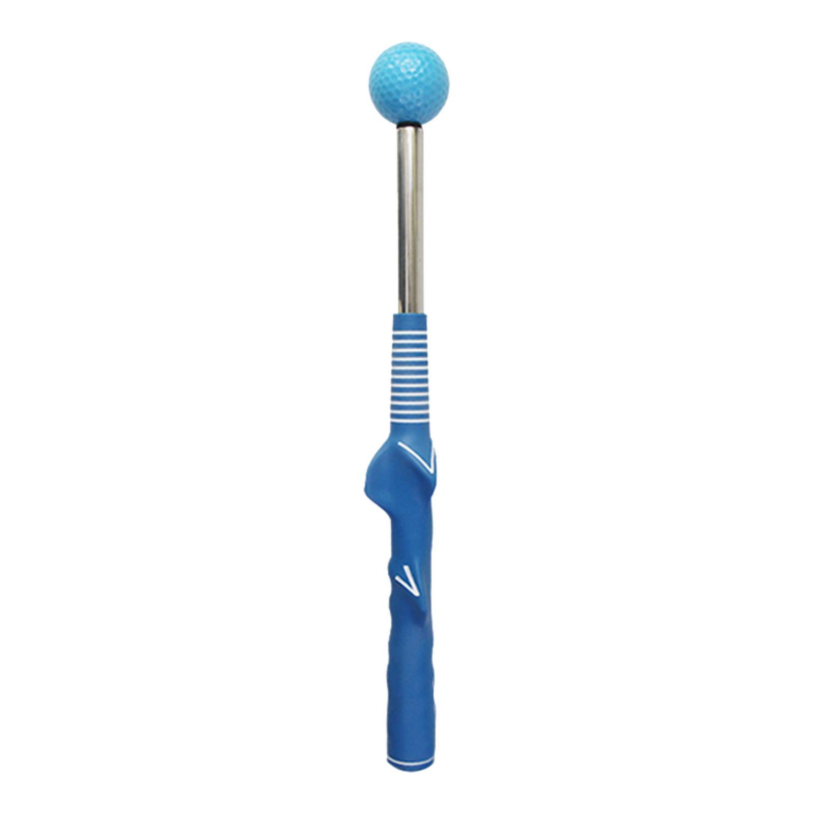 

Golf Swing Trainer Adults Portable Training Aid for Flexibility Balance Speed синій
